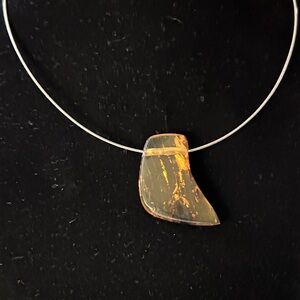 Artisan Gold and Silver Pendant Necklace